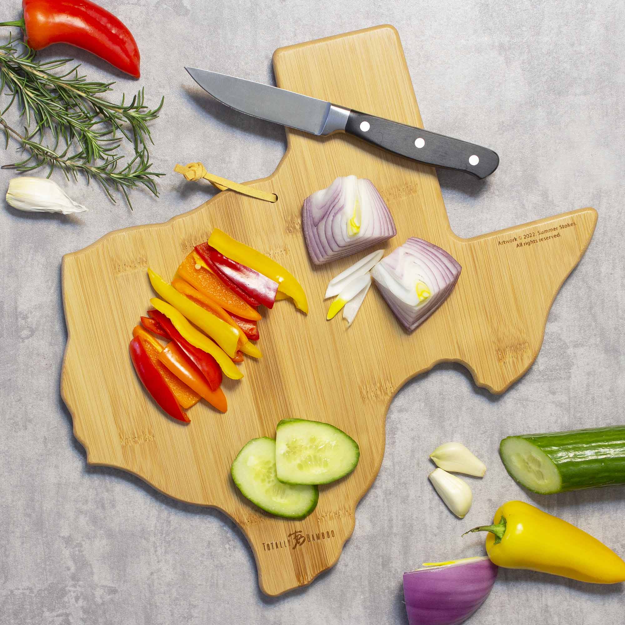 totally-bamboo-texas-cutting-board-with-artwork-by-summer-stokes image 4