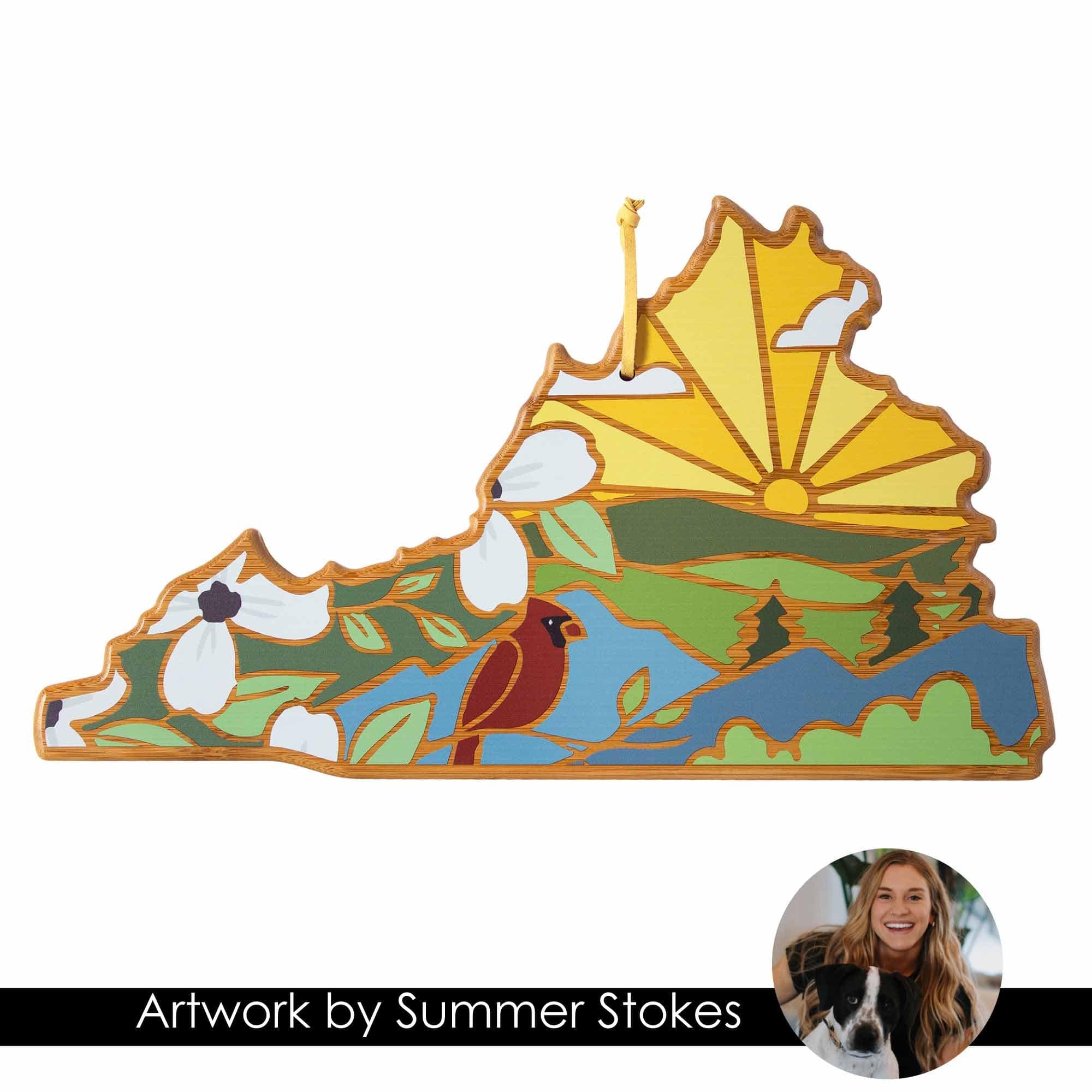 totally-bamboo-virginia-state-shaped-cutting-board-with-summer-stokes-artwork image 7