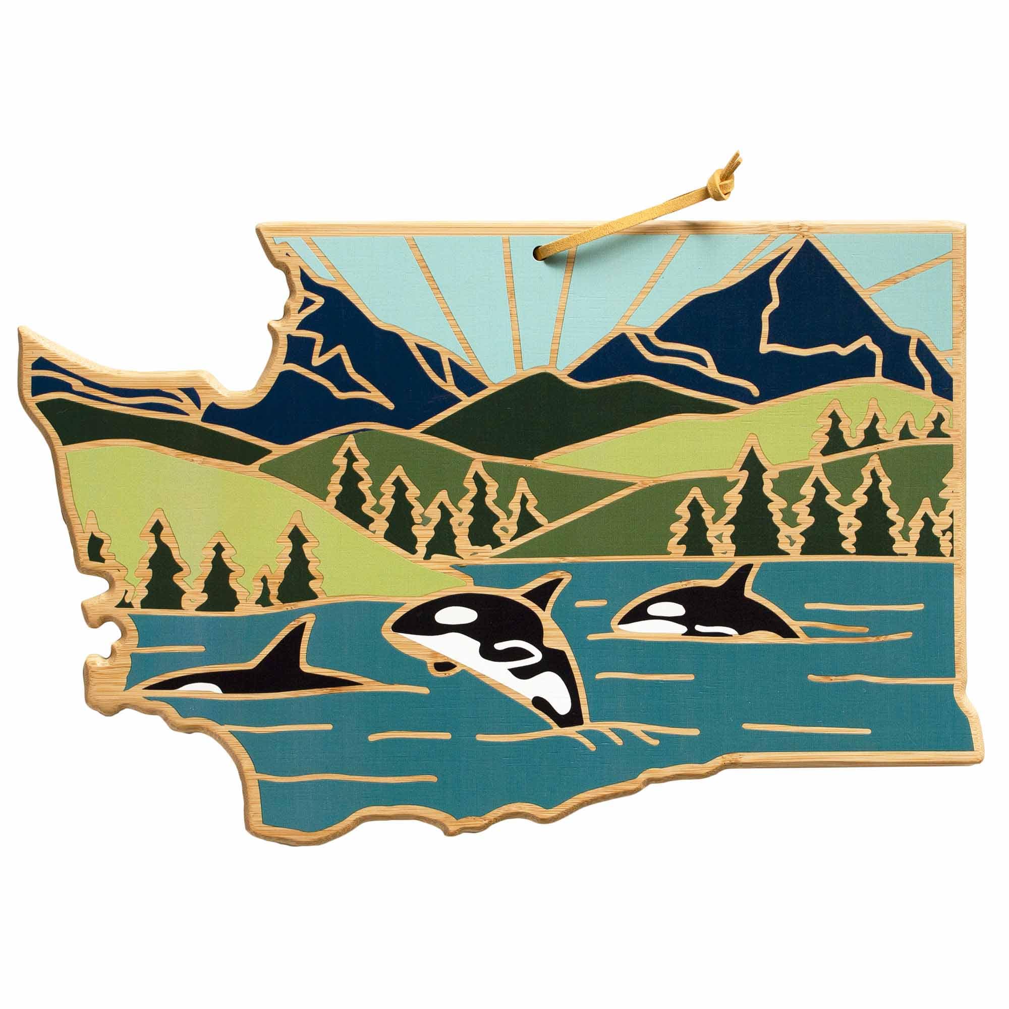 totally-bamboo-washington-cutting-board-with-artwork-by-summer-stokes-state-shap image 1