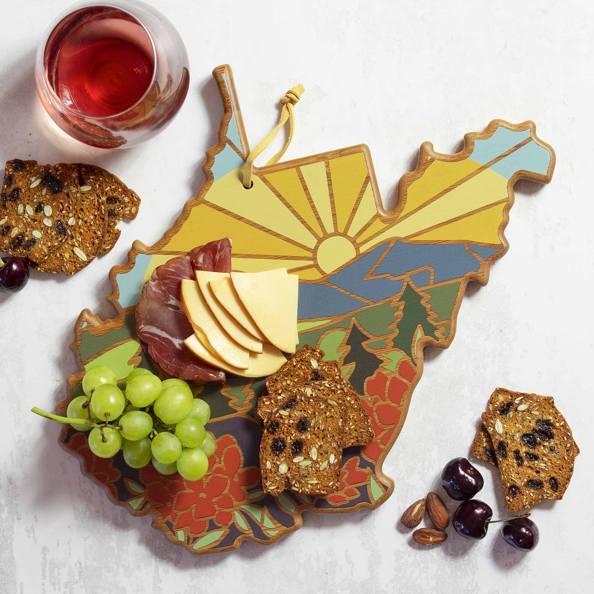 totally-bamboo-west-virginia-cutting-board-with-artwork-by-summer-stokes-state-s image 2