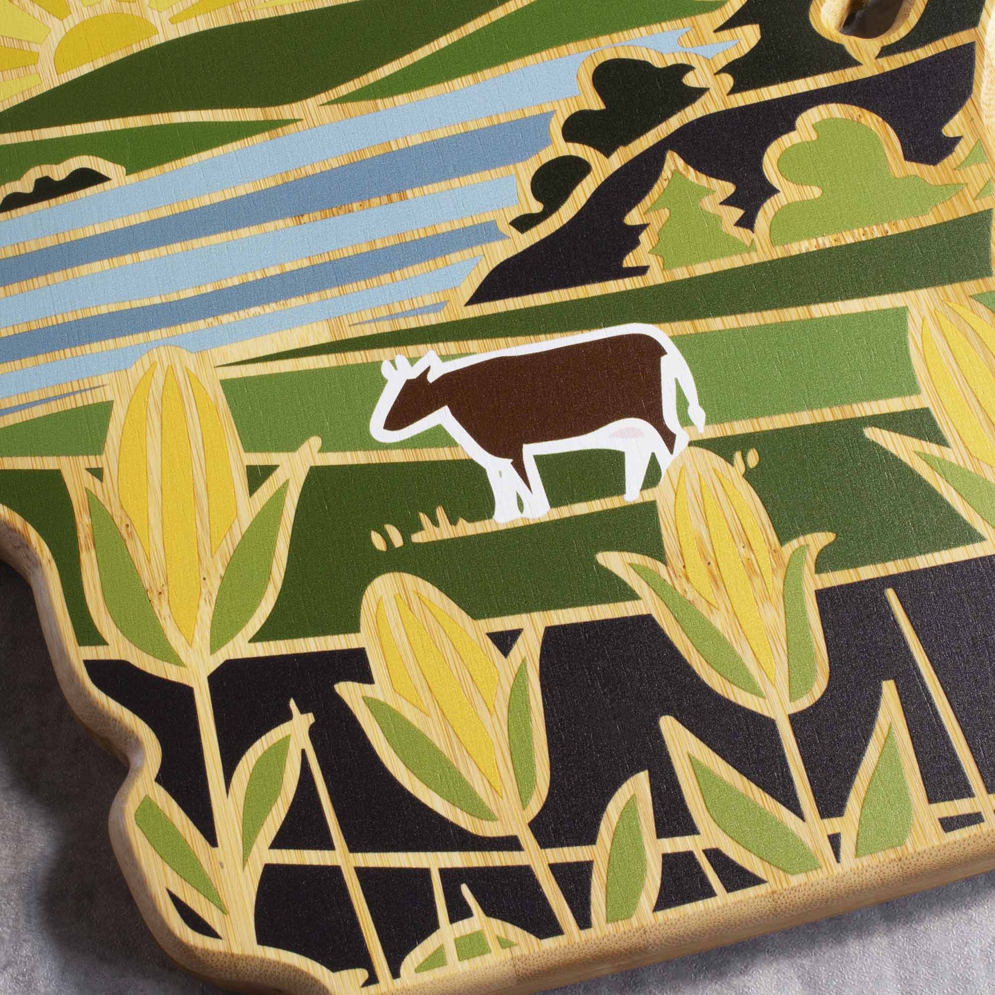 totally-bamboo-wisconsin-cutting-board-with-artwork-by-summer-stokes-state-shape image 6