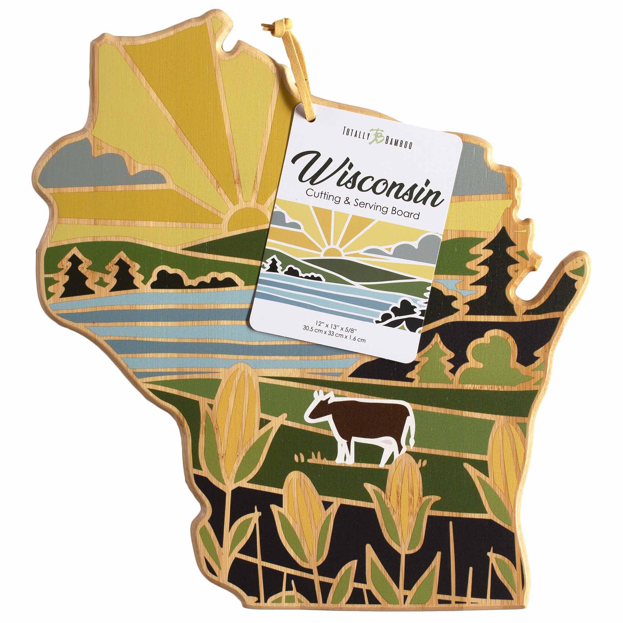 totally-bamboo-wisconsin-cutting-board-with-artwork-by-summer-stokes-state-shape image 8