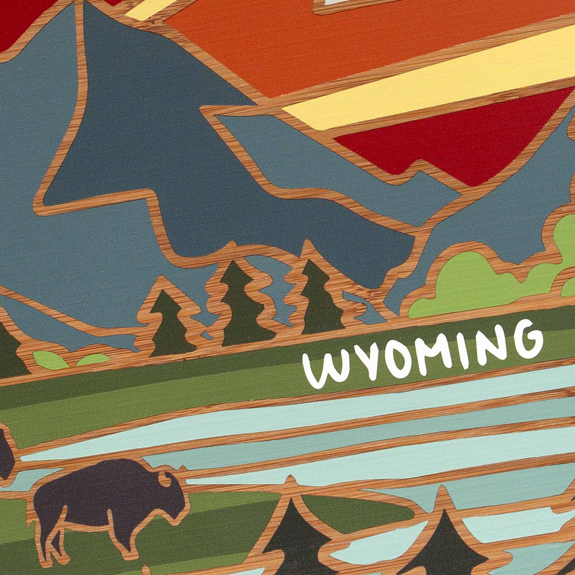 totally-bamboo-wyoming-state-shaped-cutting-board-with-summer-stokes-artwork image 5