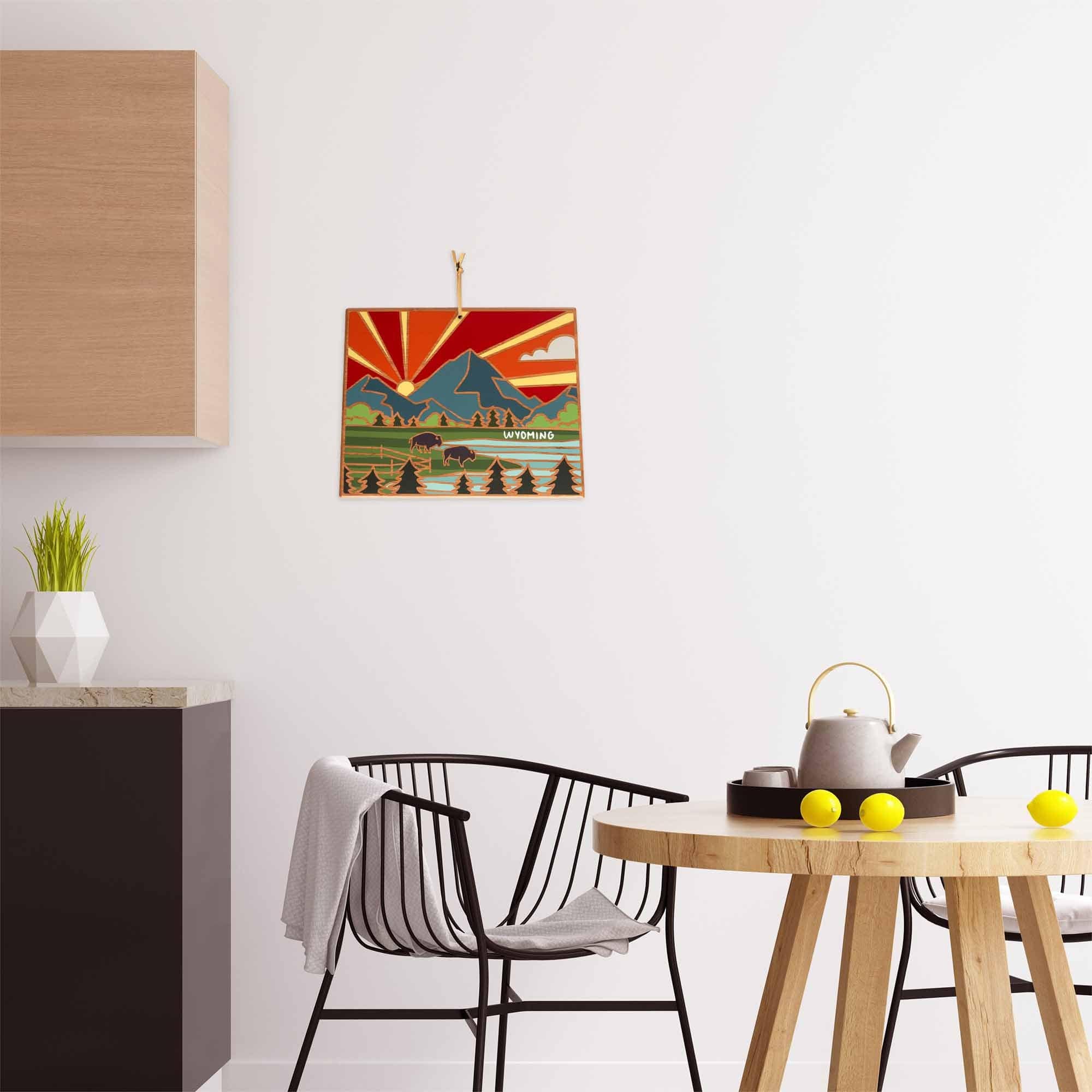 totally-bamboo-wyoming-state-shaped-cutting-board-with-summer-stokes-artwork image 4