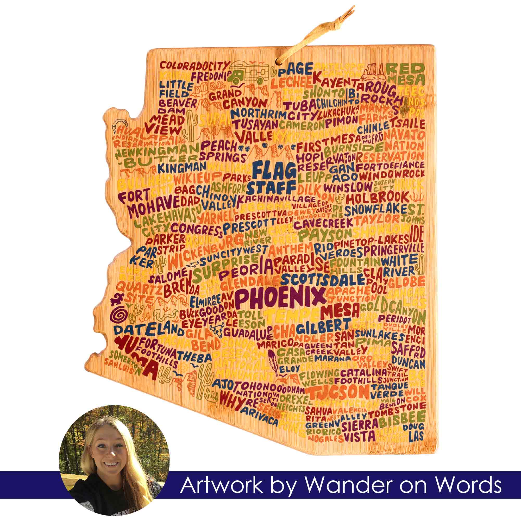 totally-bamboo-arizona-cutting-board-with-artwork-by-wander-on-words image 8
