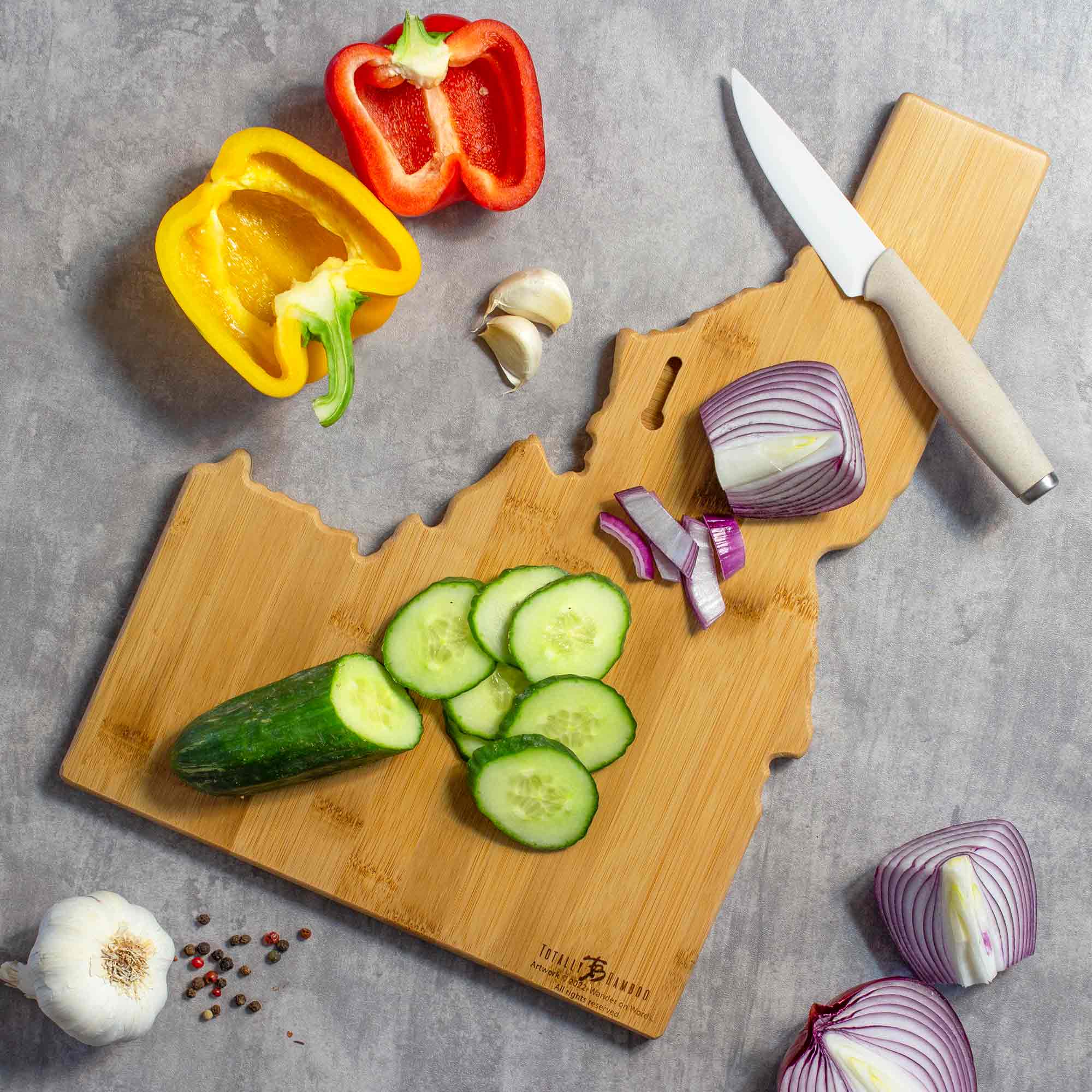 totally-bamboo-idaho-cutting-board-with-artwork-by-wander-on-words image 4