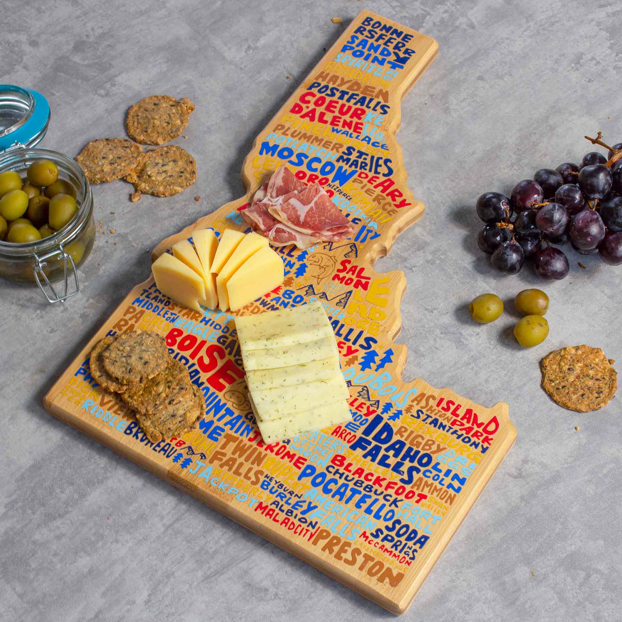 totally-bamboo-idaho-cutting-board-with-artwork-by-wander-on-words image 3