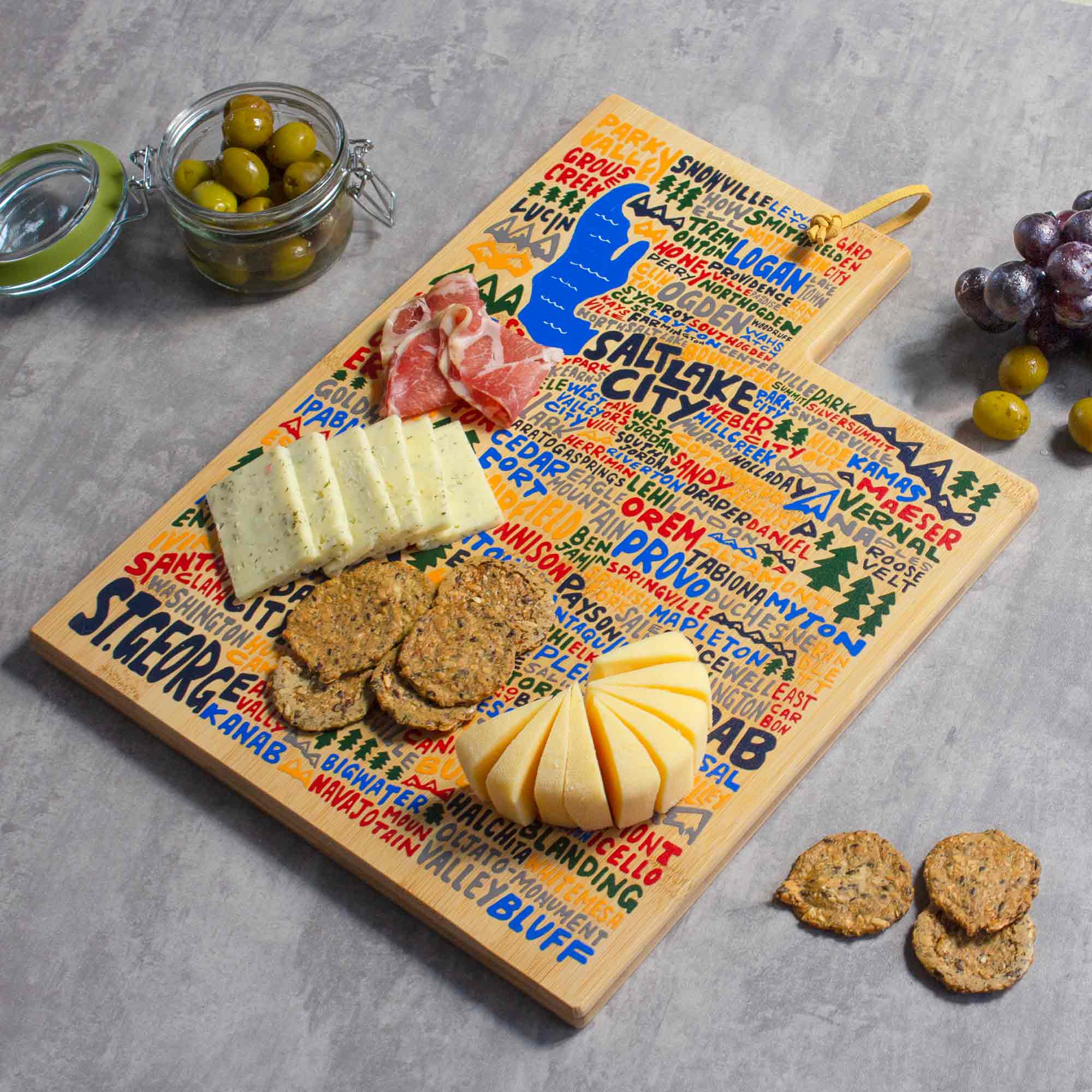 totally-bamboo-utah-cutting-board-with-artwork-by-wander-on-words image 3