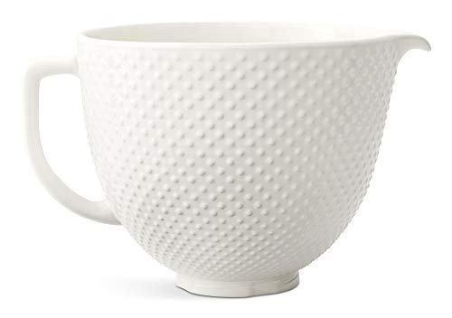 kitchenaid-5-quart-hobnail-ceramic-bowl-titanium-reinforced-fits-tilt-head-mixer image 4