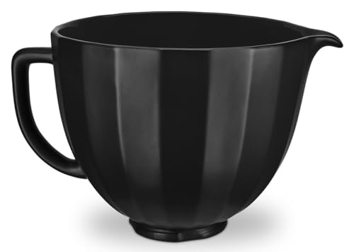 kitchenaid-5-quart-ceramic-bowl-for-tilt-head-stand-mixers-ksm2cb5pbs-black-shel image 5