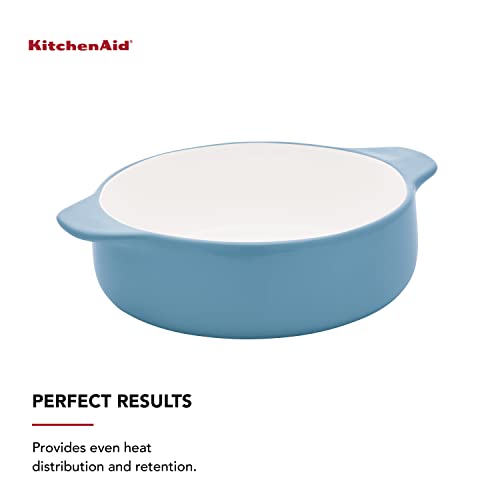 kitchenaid-vitrified-stoneware-round-casserole-baker-2-25-quart-blue-velvet image 8