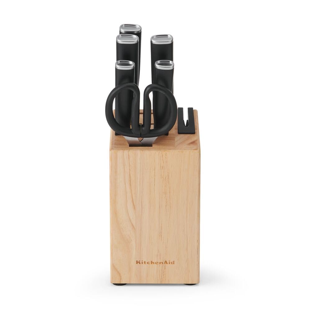 kitchenaid-classic-7-piece-natural-knife-block-set-with-built-in-sharpener-japan image 7