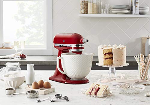 kitchenaid-5-quart-hobnail-ceramic-bowl-titanium-reinforced-fits-tilt-head-mixer image 5