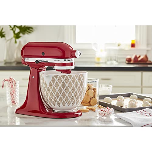 kitchenaid-5-quart-gold-conifer-ceramic-bowl-for-stand-mixer image 5