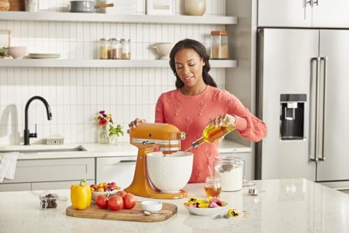 kitchenaid-5-quart-textured-ceramic-bowl-for-tilt-head-stand-mixers-white-mermai image 8