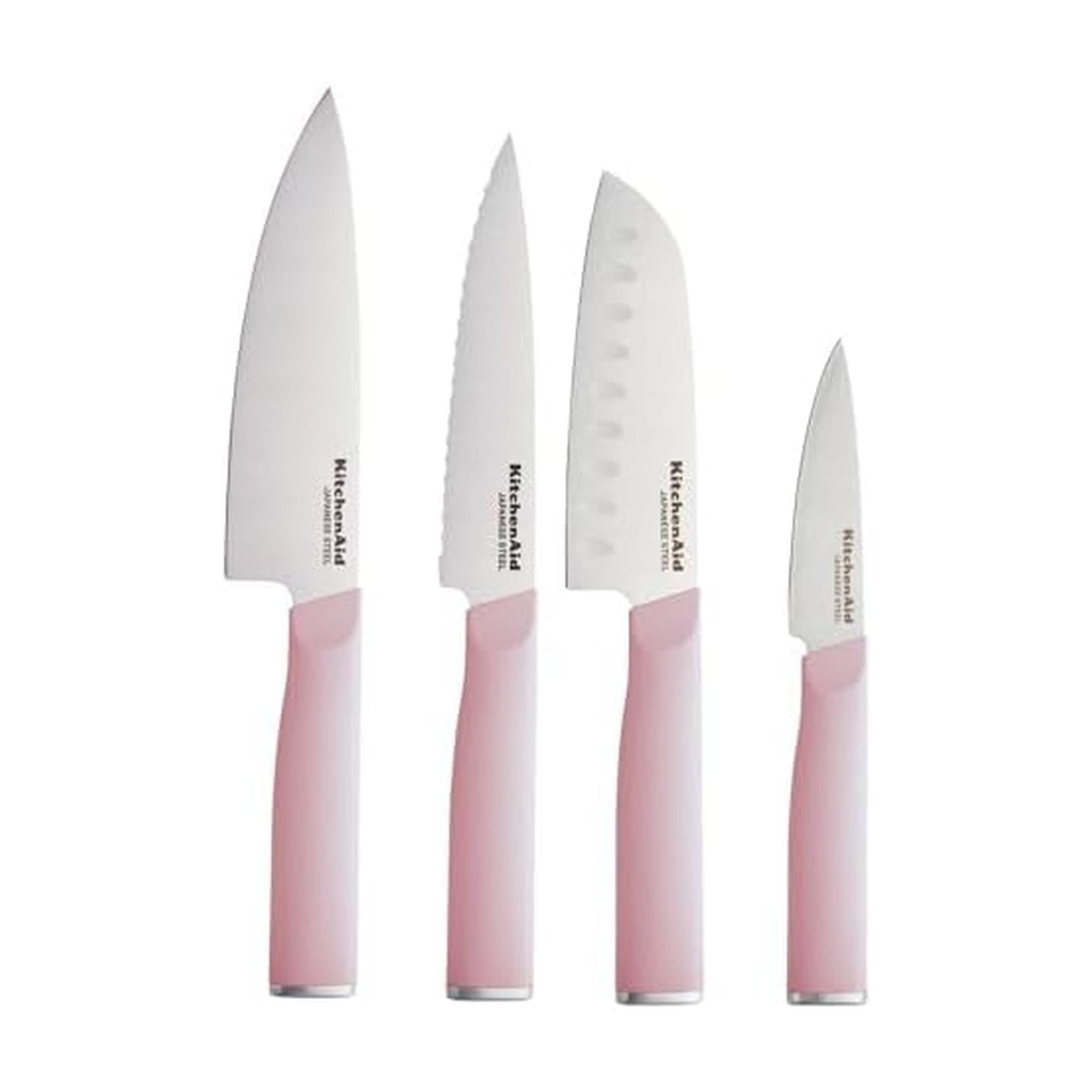 kitchenaid-4-piece-chef-knife-set-with-blade-covers-japanese-steel-dried-rose image 1
