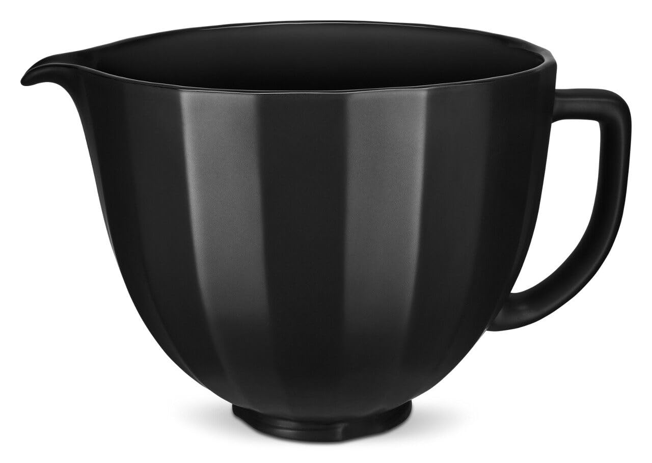 kitchenaid-5-quart-ceramic-bowl-for-tilt-head-stand-mixers-ksm2cb5pbs-black-shel image 2