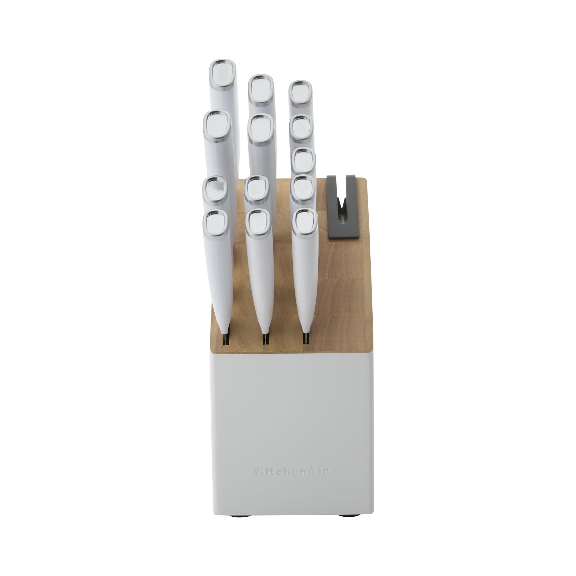 kitchenaid-classic-slim-knife-block-set-with-built-in-sharpener-14-piece-white image 6