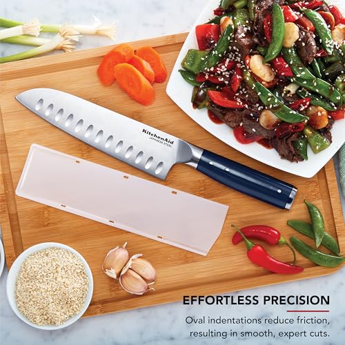 kitchenaid-gourmet-forged-santoku-knife-7-with-custom-fit-cover-japanese-steel-i image 8