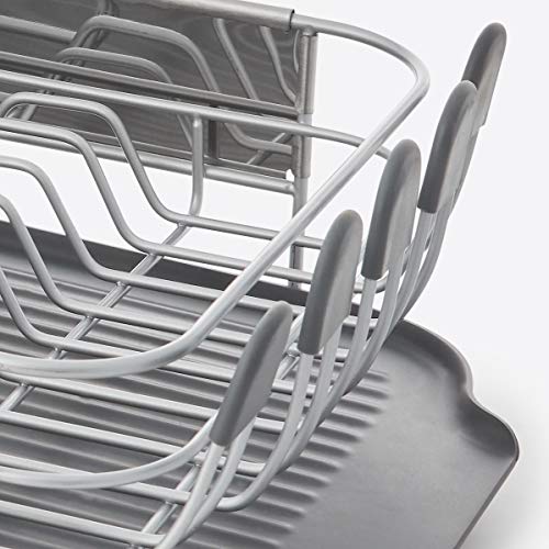 kitchenaid-compact-rust-resistant-dish-rack-with-self-draining-board-16-06-inch- image 8