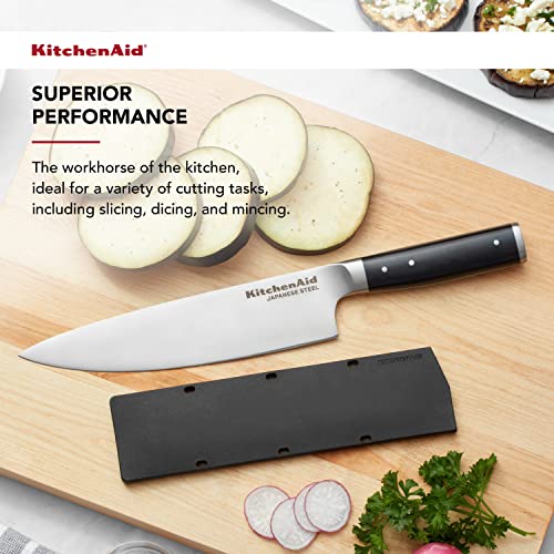 kitchenaid-gourmet-forged-triple-rivet-chef-knife-8-inch-with-blade-cover-japane image 7