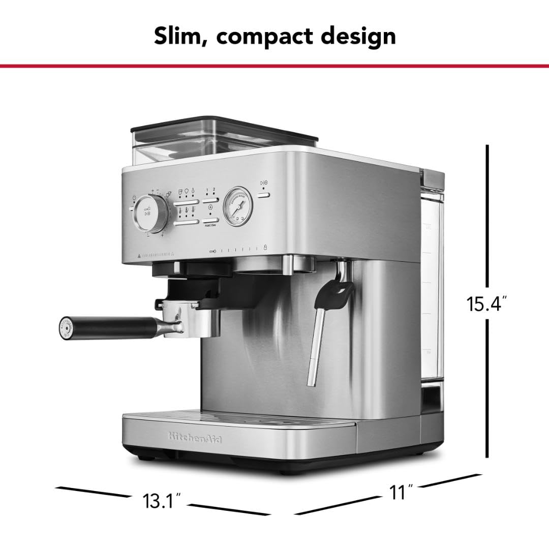 kitchenaid-semi-automatic-espresso-machine-with-burr-grinder-2-5l-kes6551sx-brus image 5