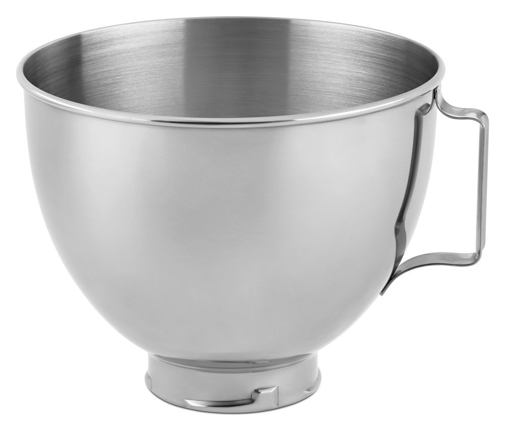 kitchenaid-k45sb-4-5-quart-polished-stainless-steel-mixer-bowl-with-handle image 1