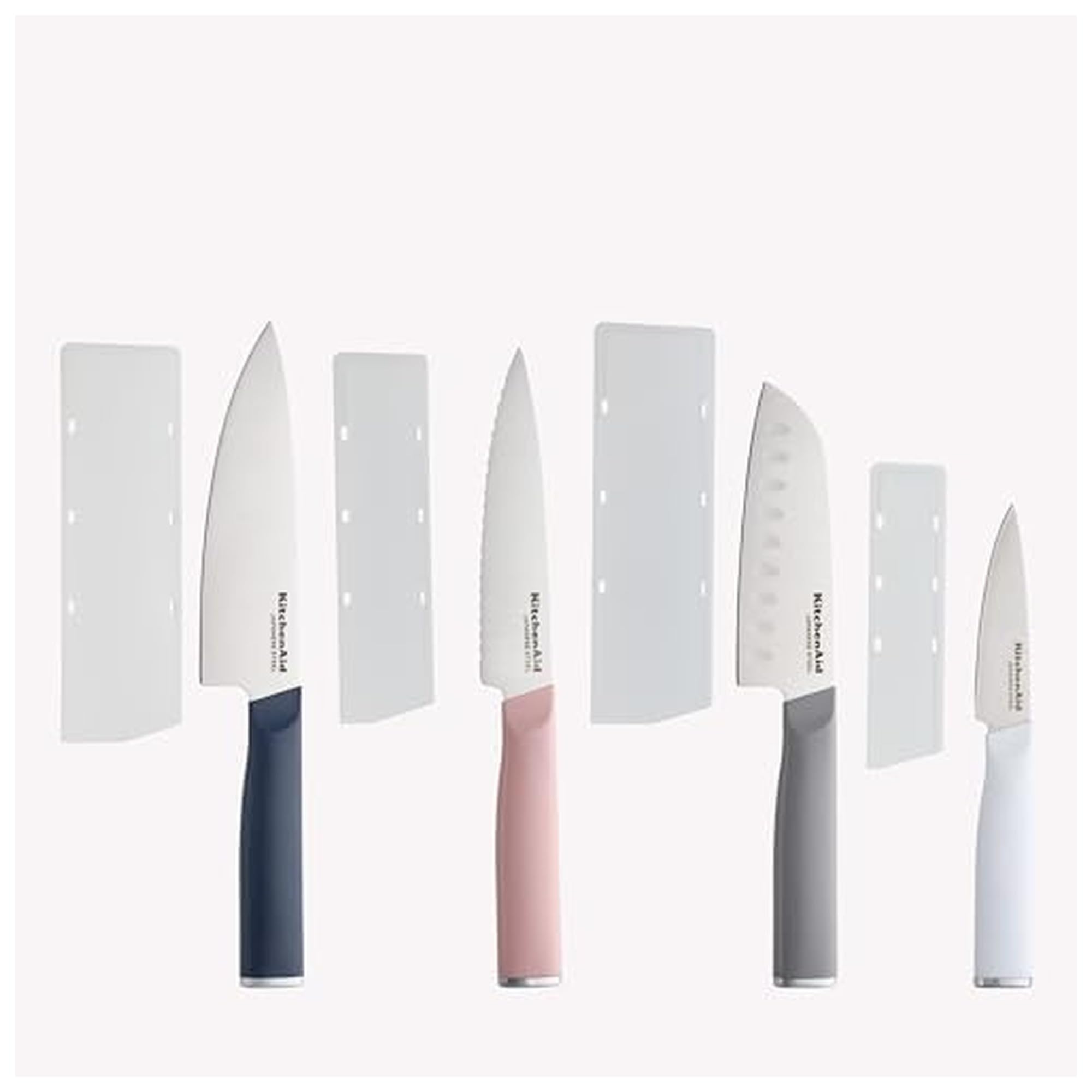 kitchenaid-4-piece-chef-knife-set-with-blade-covers-japanese-steel-dried-rose image 7