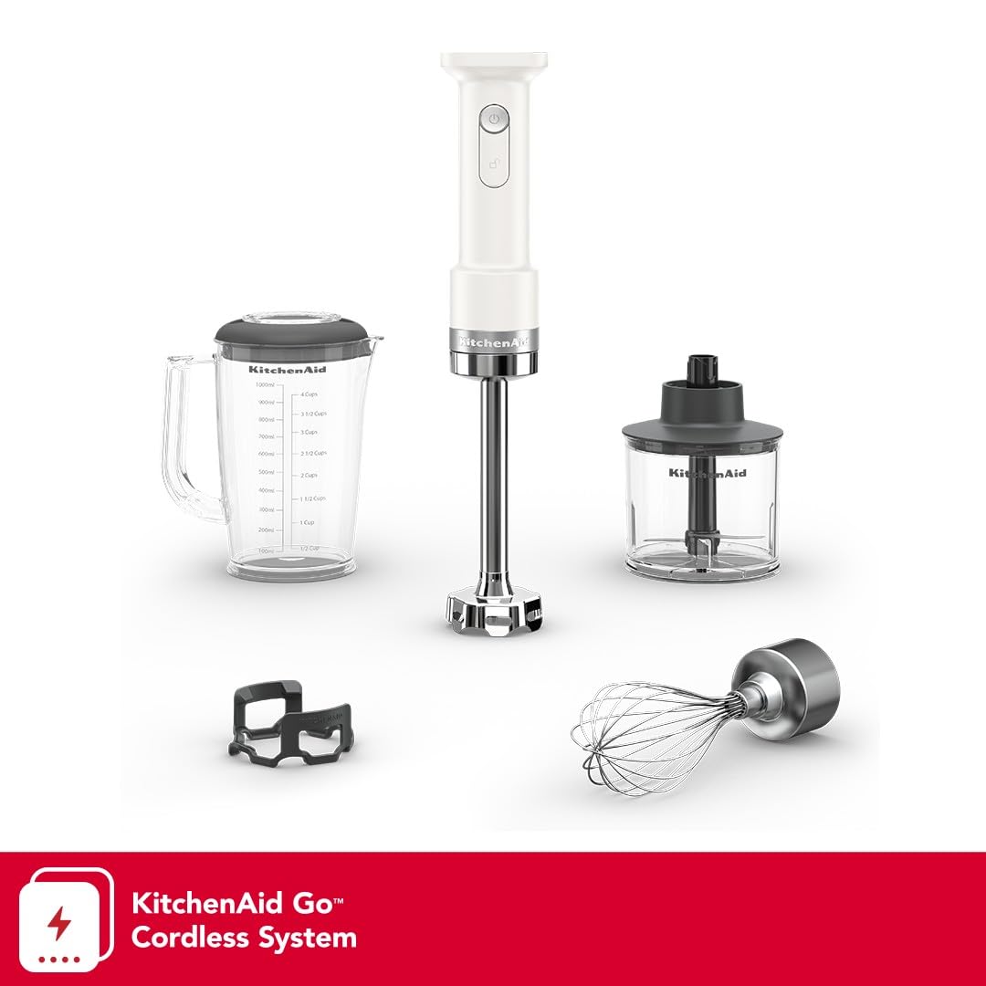 kitchenaid-go-cordless-hand-blender-with-attachments-khbrv05-porcelain-white-bat image 2