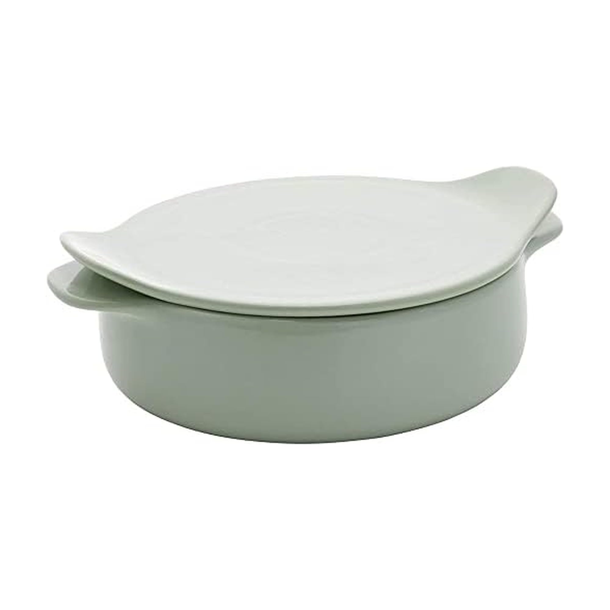 kitchenaid-vitrified-stoneware-round-casserole-baker-with-lid-trivet-2-quart image 7