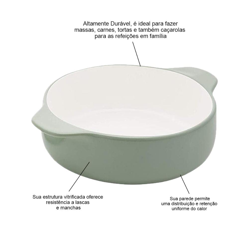 kitchenaid-vitrified-stoneware-round-casserole-baker-2-quart-pistachio image 7