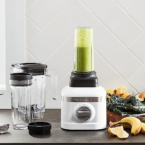 kitchenaid-k150-3-speed-ice-crushing-blender-with-2-personal-jars-ksb1332y-white image 7
