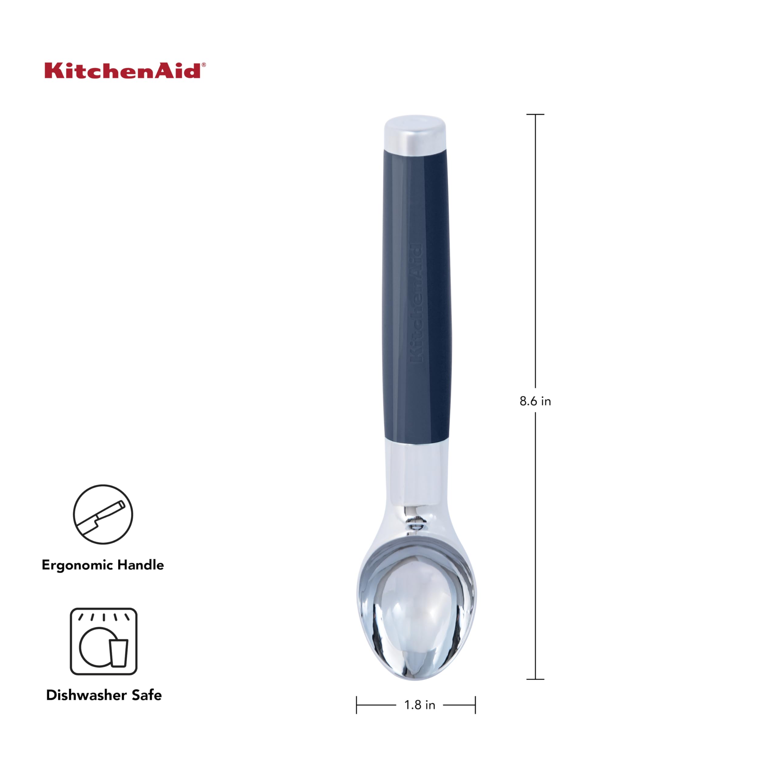 kitchenaid-classic-ice-cream-scoop-ink-blue-8-45-inch image 2