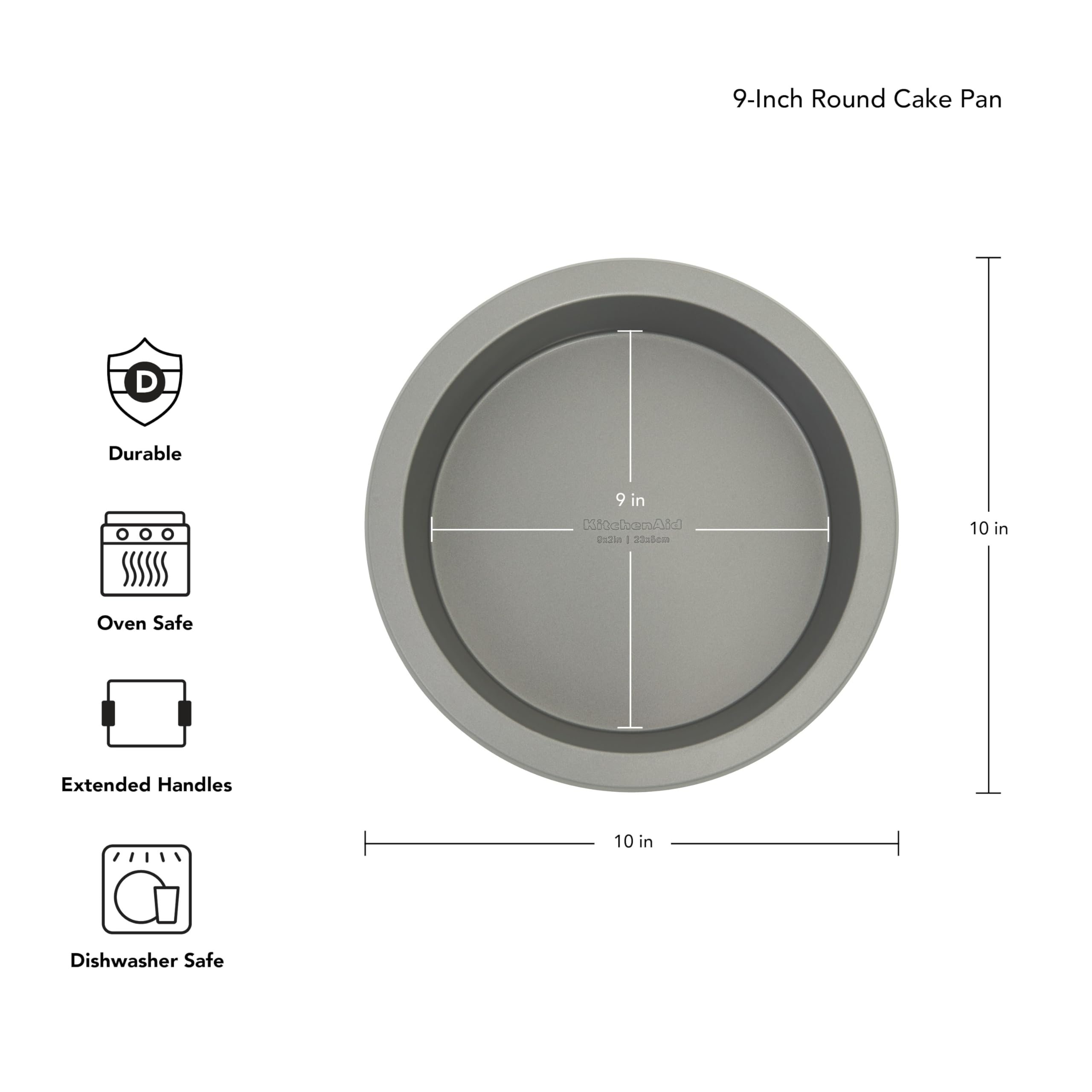 kitchenaid-nonstick-aluminized-steel-round-cake-pan-9-inch-contour-silver image 2