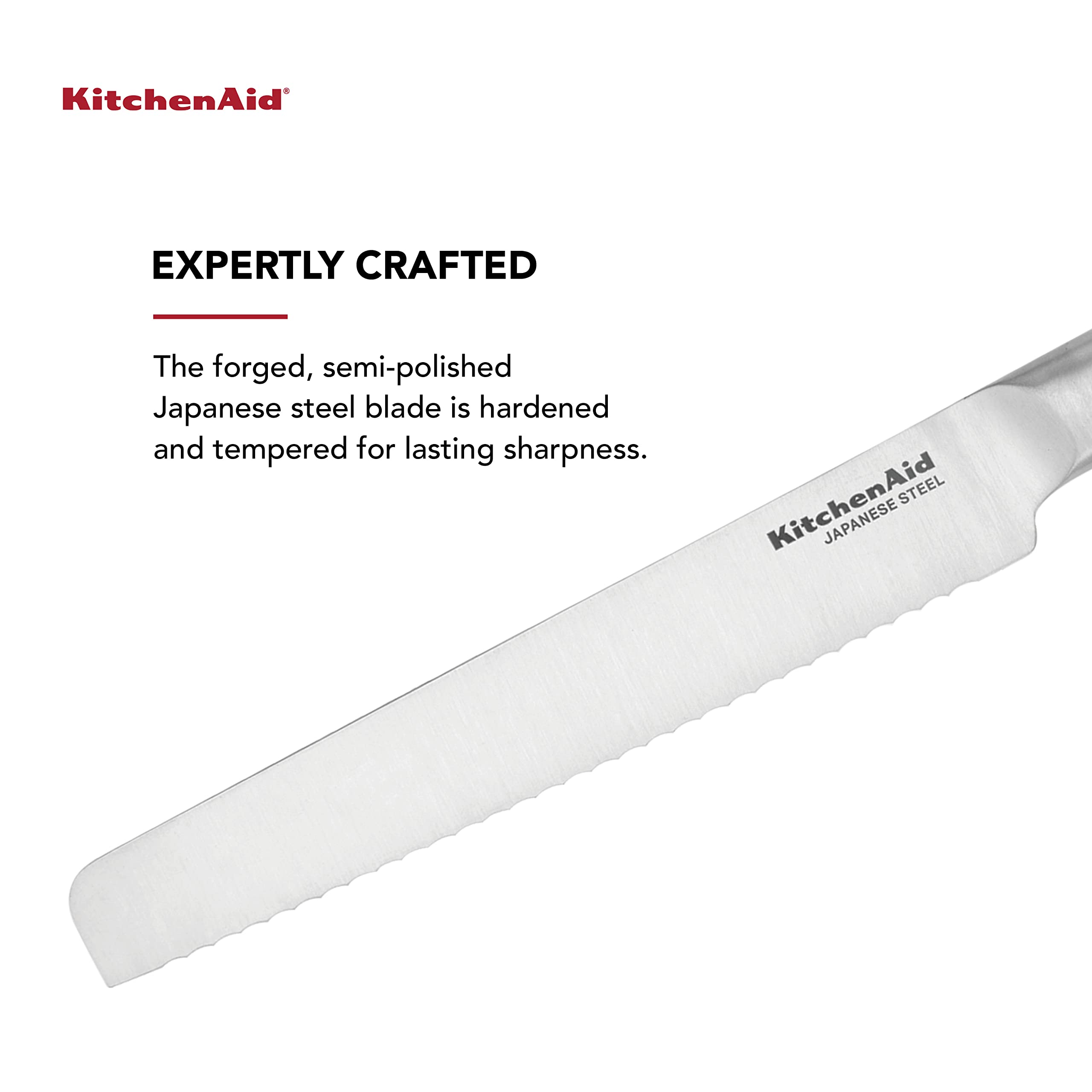 kitchenaid-gourmet-forged-triple-rivet-serrated-bread-knife-with-custom-fit-blad image 2