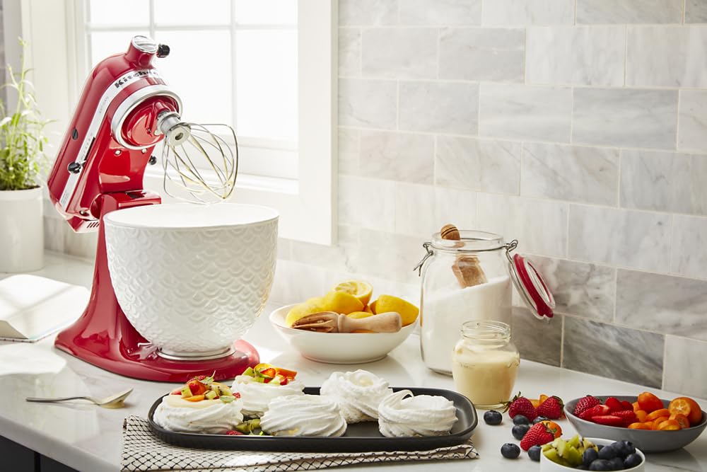 kitchenaid-5-quart-textured-ceramic-bowl-for-tilt-head-stand-mixers-white-mermai image 3