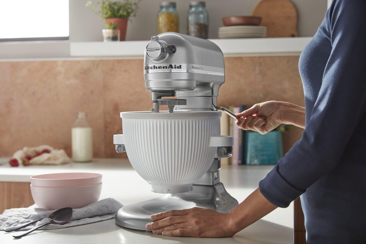 kitchenaid-ice-cream-maker-attachment-for-stand-mixer-2-quart-ksmicm-white image 7