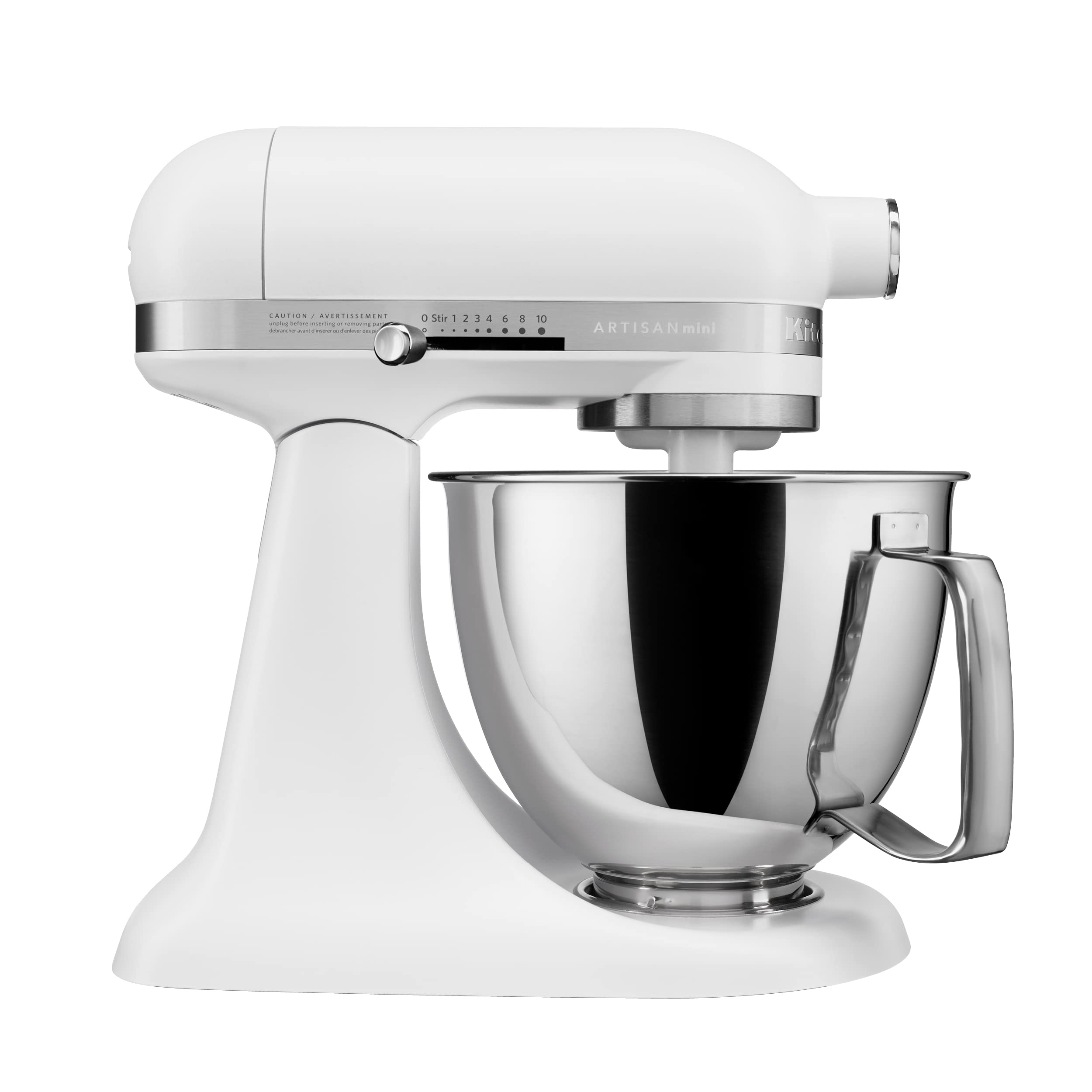 kitchenaid-artisan-mini-3-5-quart-tilt-head-stand-mixer-ksm3316x-in-matte-white image 1