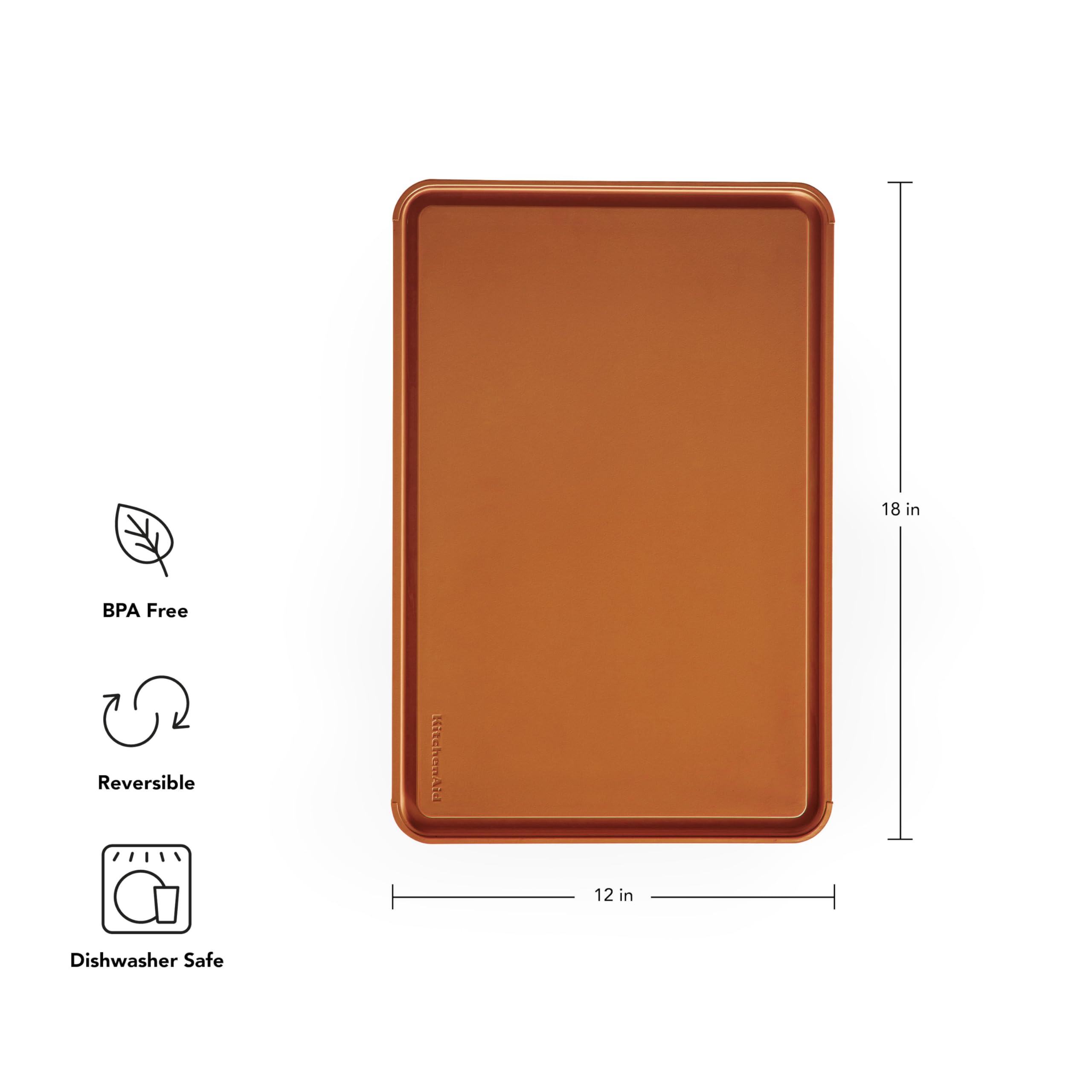 kitchenaid-classic-plastic-cutting-board-12x18-inch-scorched-orange image 5