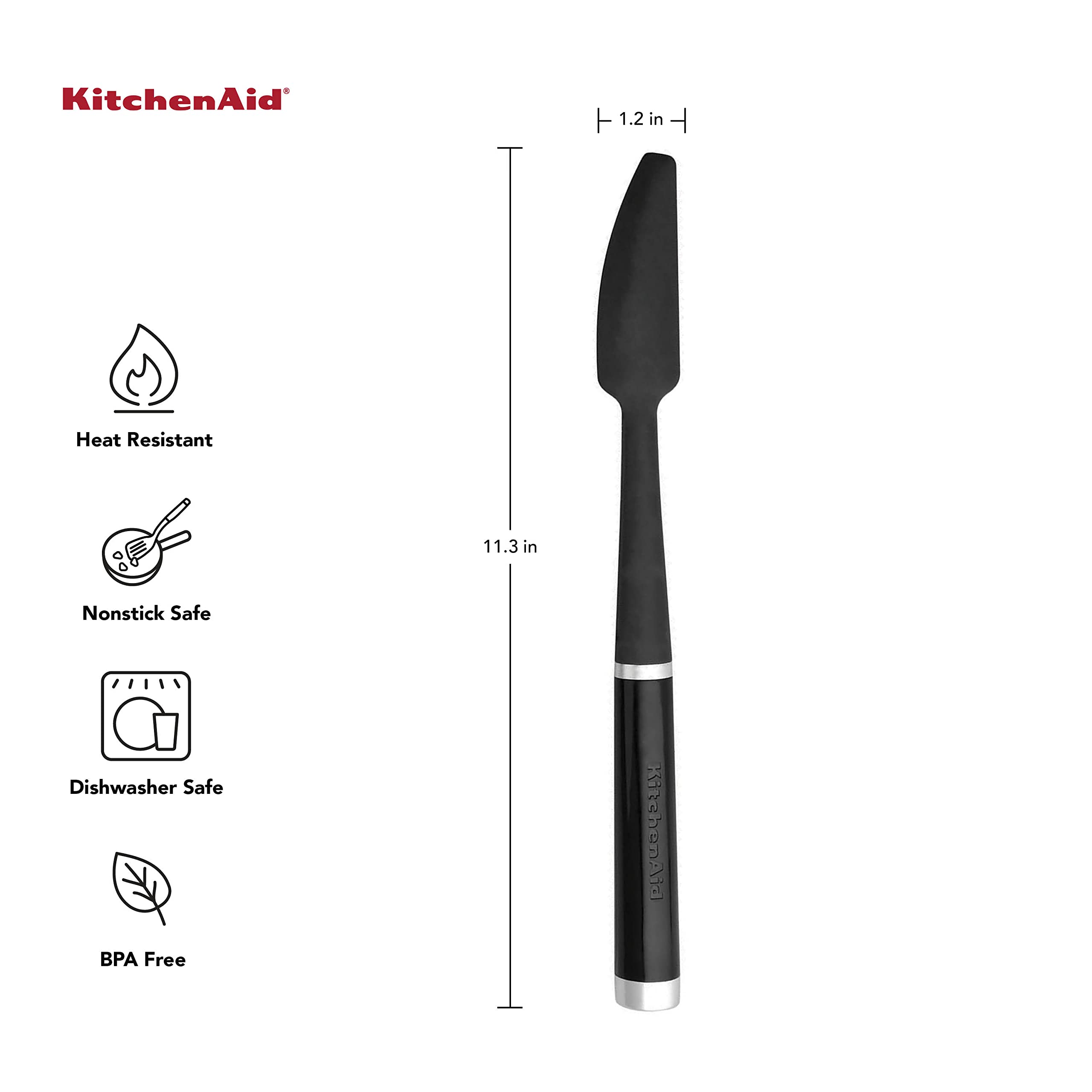 kitchenaid-classic-jar-spatula-black image 2