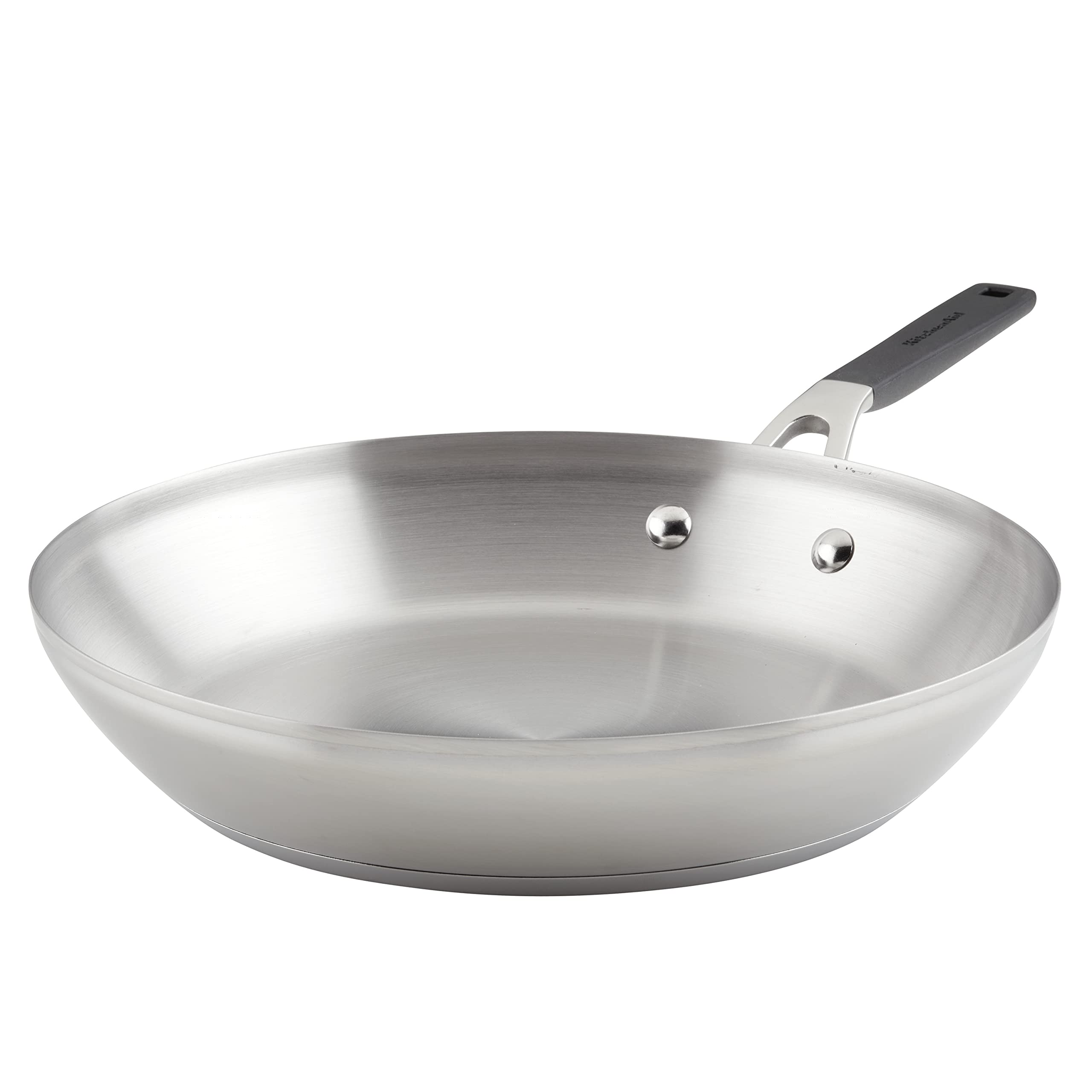 kitchenaid-stainless-steel-frying-pan-for-induction-12-inch-brushed-finish image 1