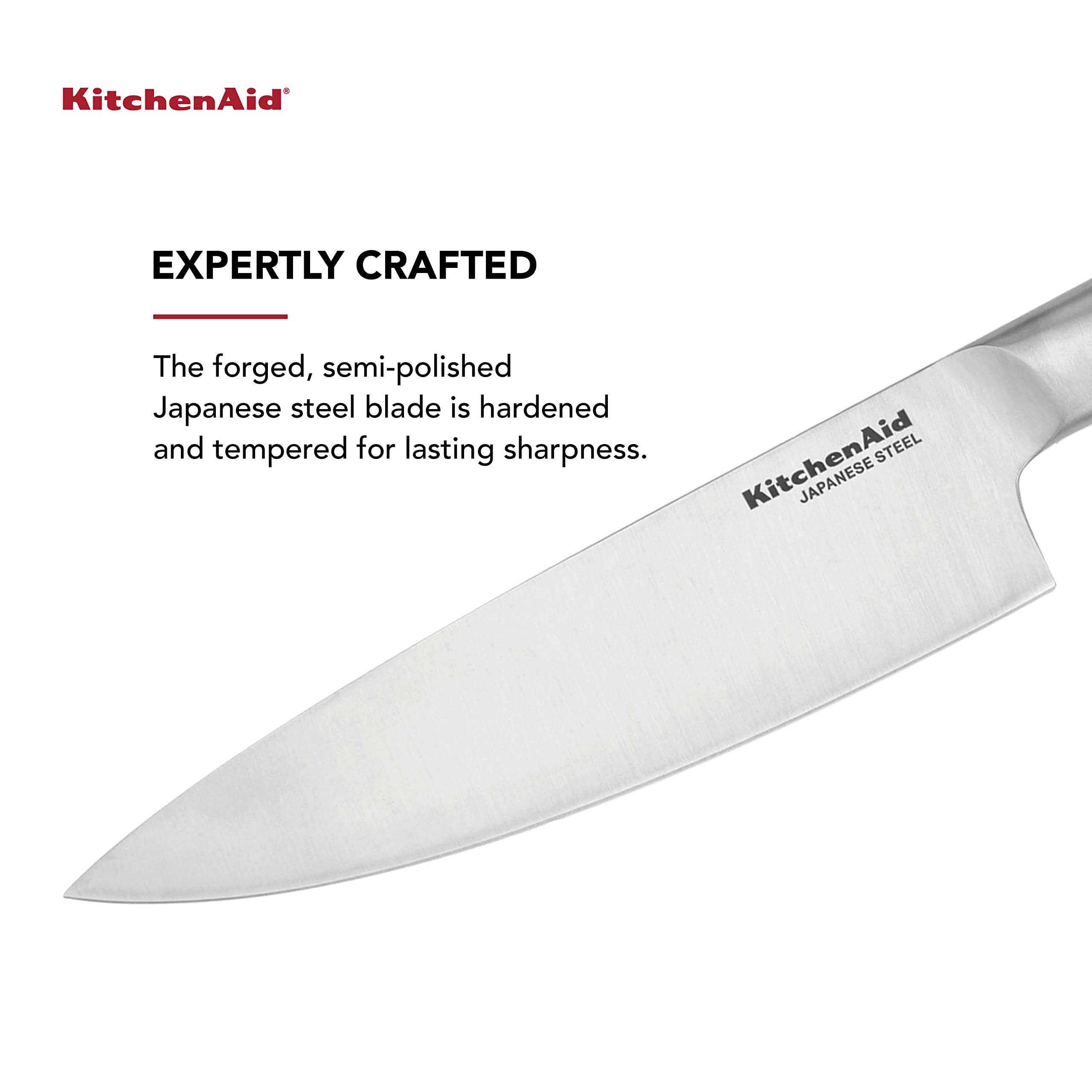 kitchenaid-gourmet-forged-stainless-steel-chef-knife-with-blade-cover-8-inch-bru image 3