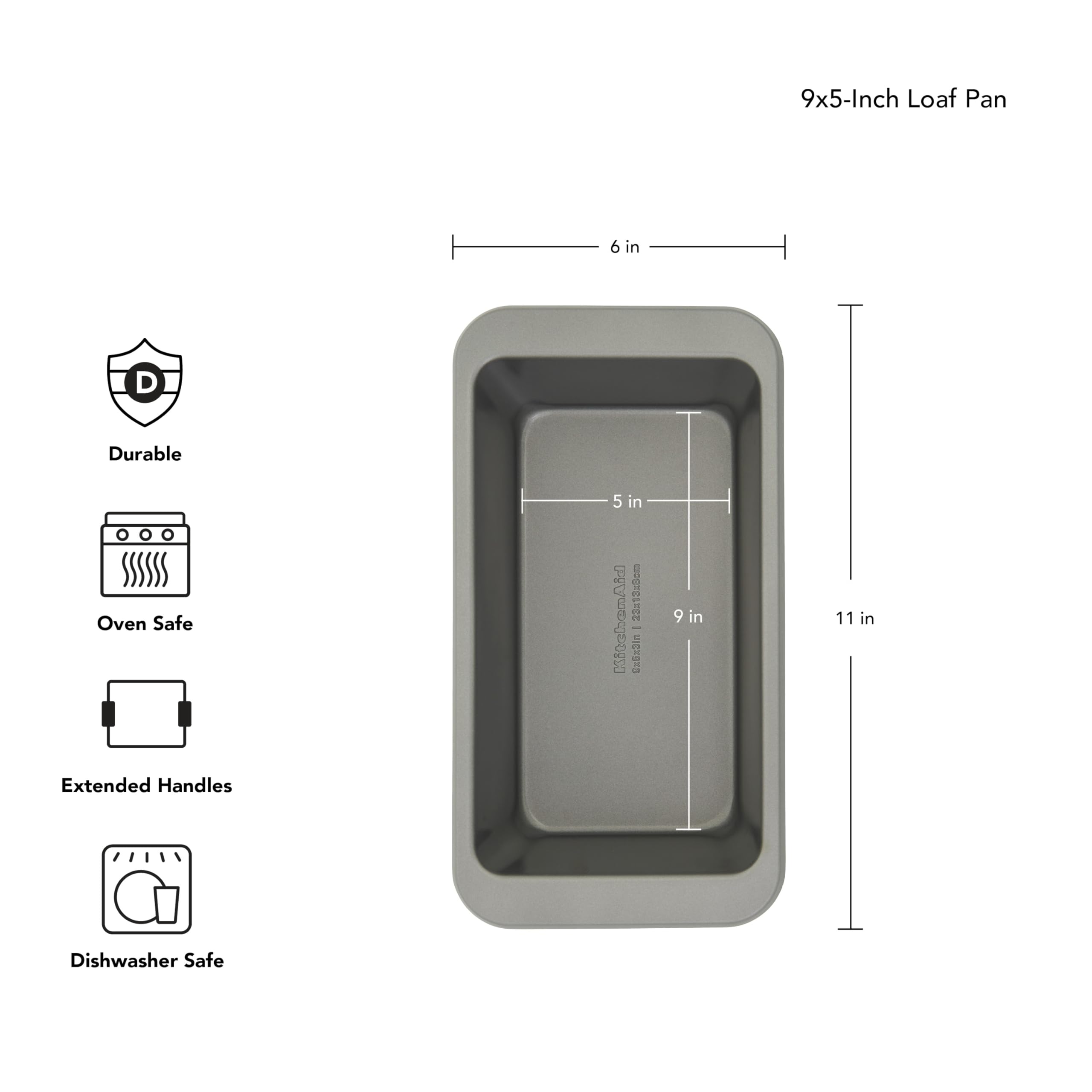 kitchenaid-nonstick-aluminized-steel-loaf-pan-9x5-inch-dishwasher-safe-contour-s image 2