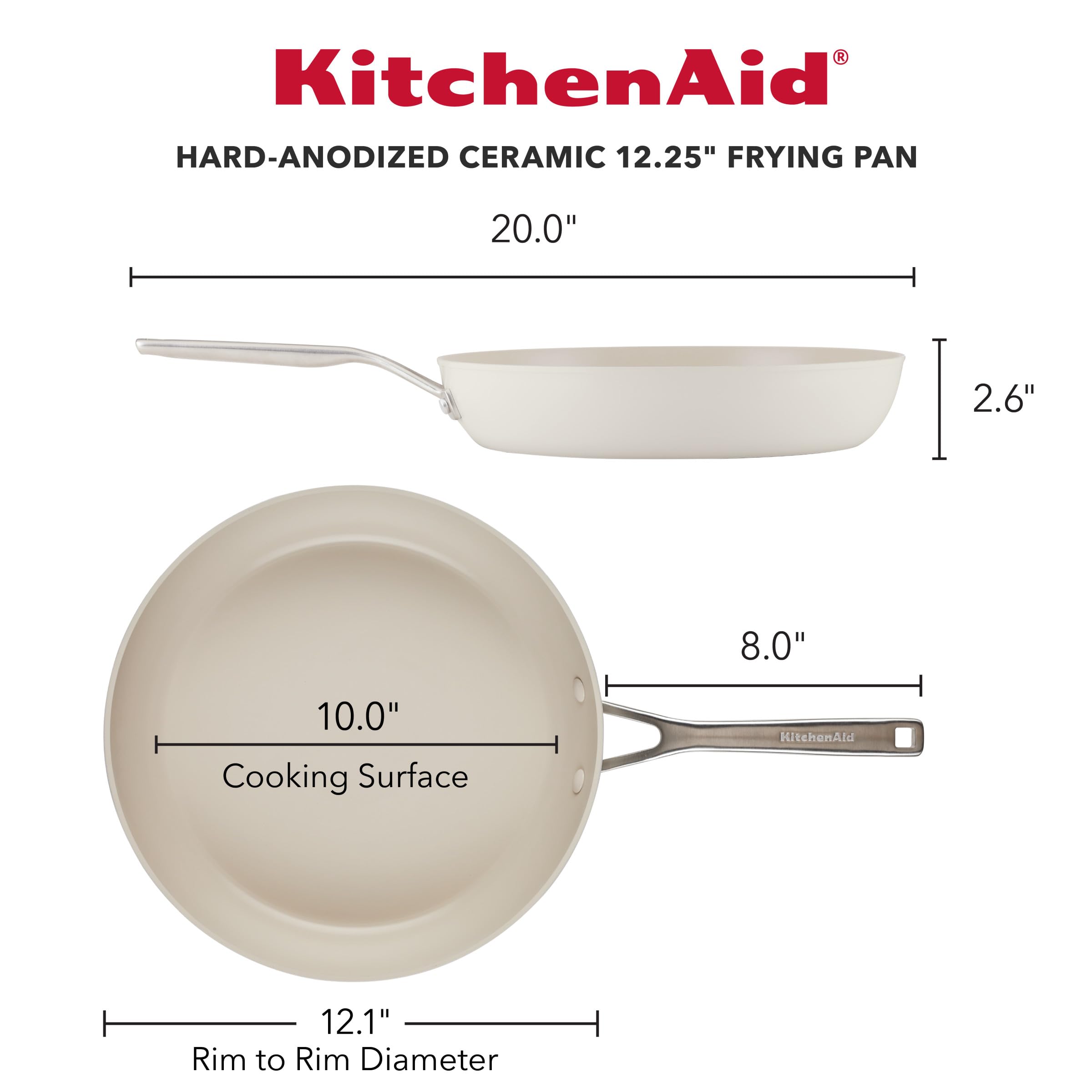 kitchenaid-hard-anodized-ceramic-nonstick-frying-pan-skillet-12-25-inch-porcelai image 2
