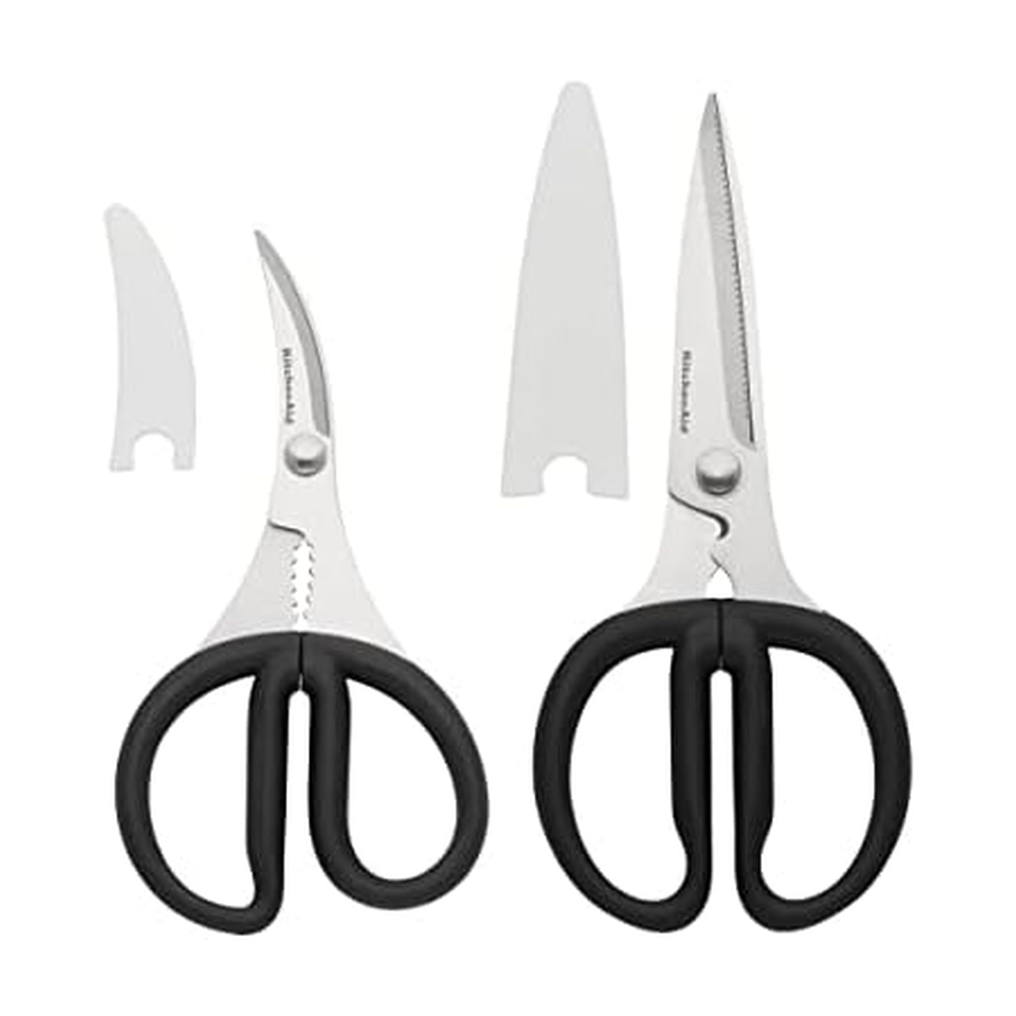 kitchenaid-stainless-steel-set-of-2-all-purpose-and-seafood-shears-with-soft-tou image 1