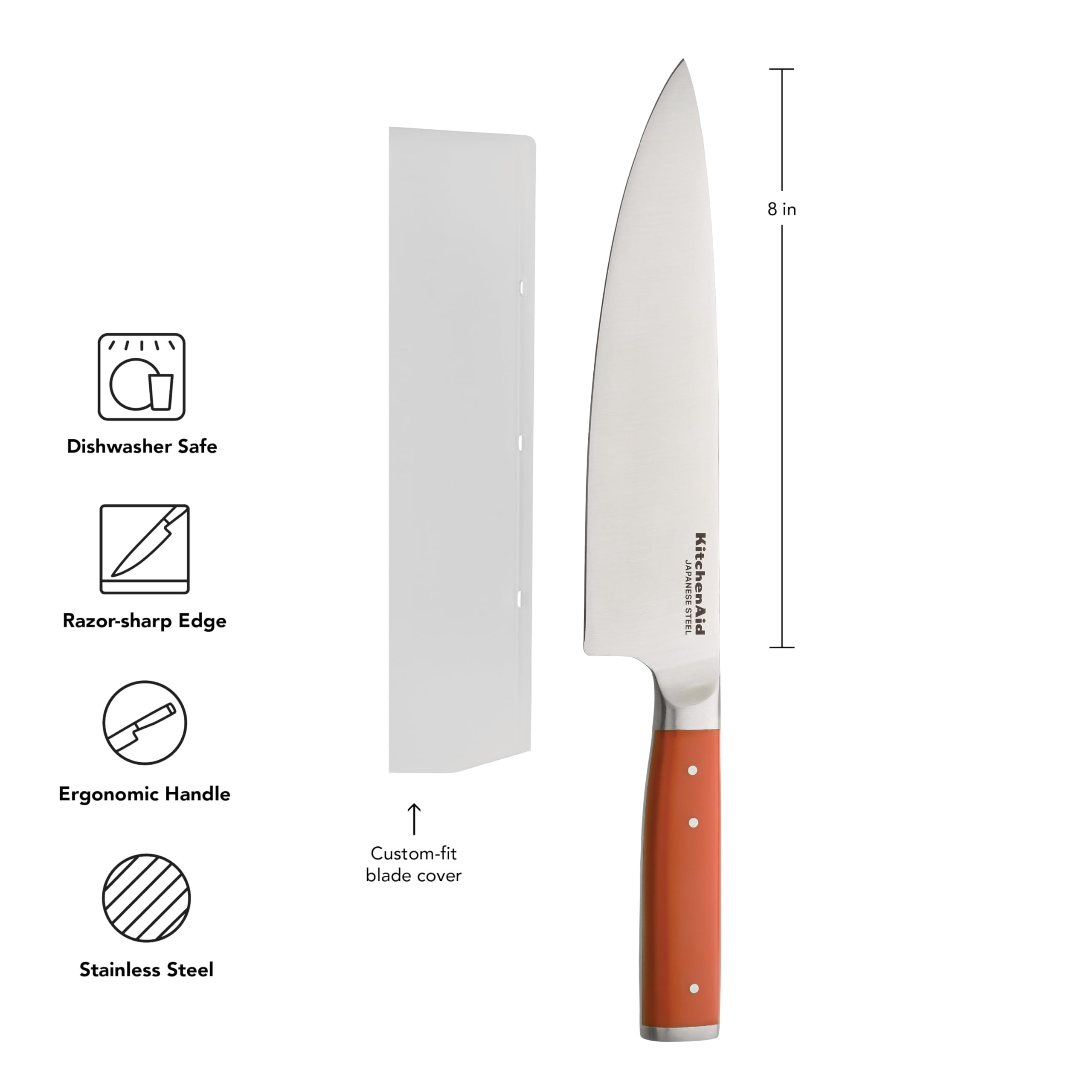 kitchenaid-gourmet-forged-chef-knife-with-custom-fit-blade-cover-8-inch-japanese image 5