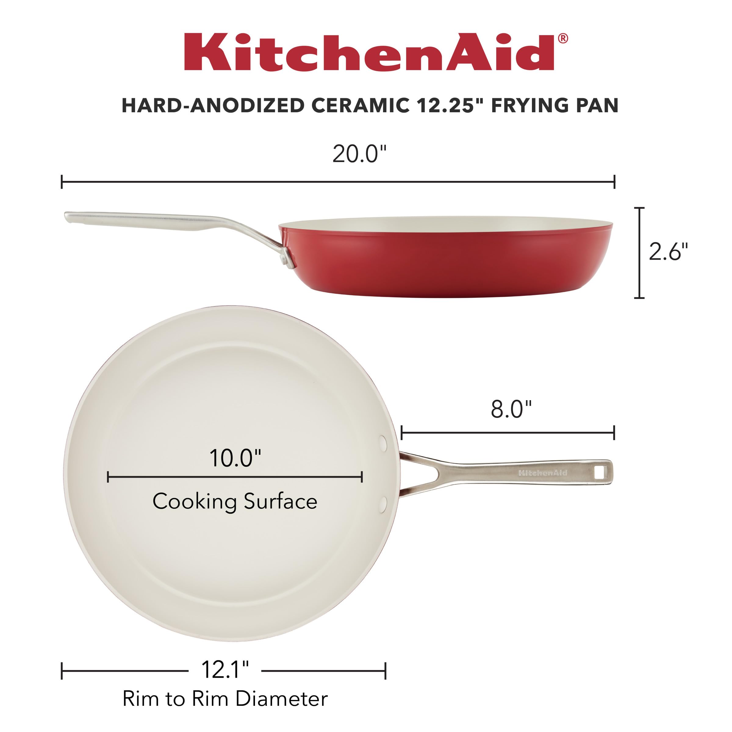 kitchenaid-hard-anodized-ceramic-nonstick-frying-pan-12-25-inch-empire-red image 2