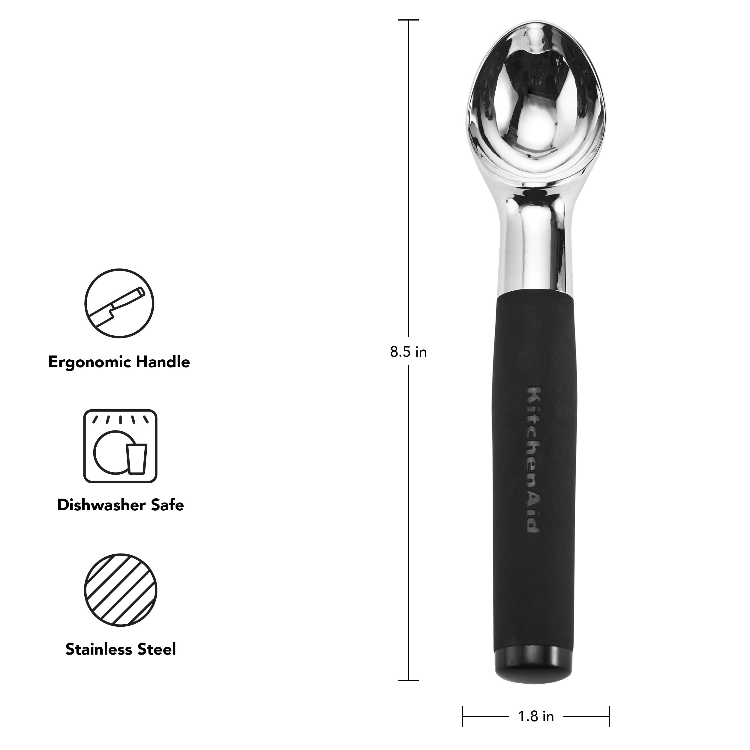 kitchenaid-soft-classic-ice-cream-scoop-stainless-steel-dishwasher-safe image 2