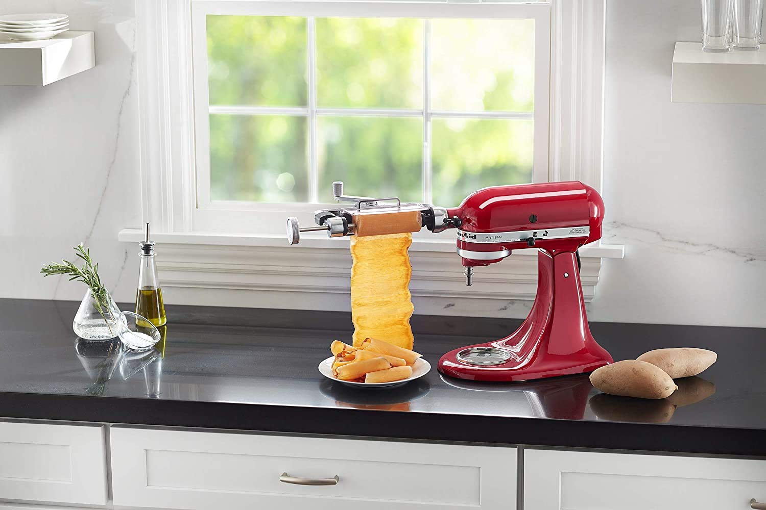kitchenaid-vegetable-sheet-cutter-attachment-with-noodle-blade-ksm2sca-for-stand image 5