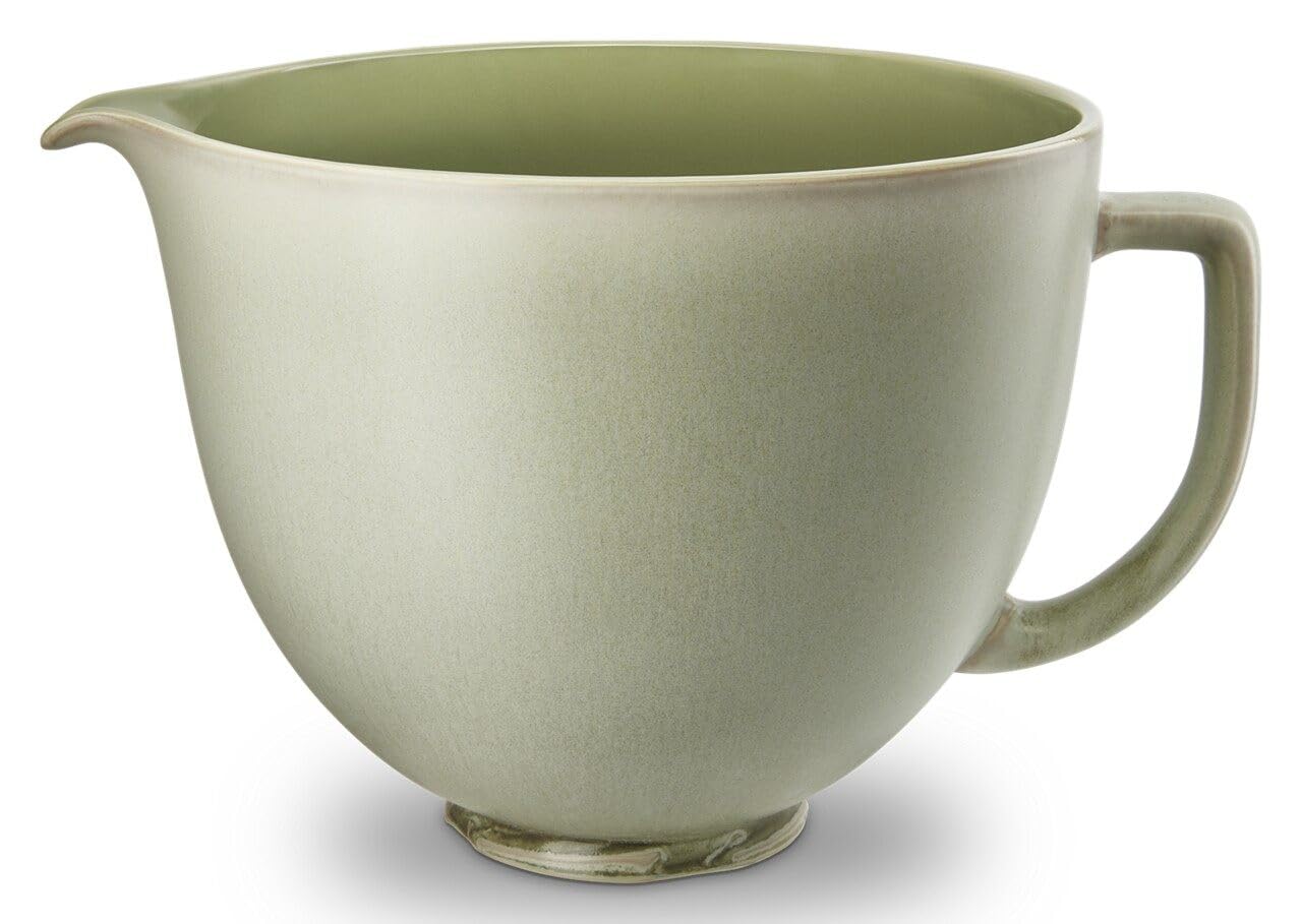kitchenaid-5-quart-ceramic-bowl-for-tilt-head-stand-mixers-ksm2cb5psl-sage-leaf image 2
